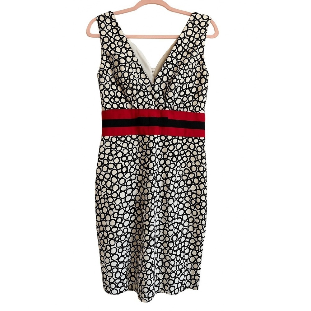 Rabbit Rabbit Rabbit Black & White Geometric Print Dress Size 8 NWT MSRP $86